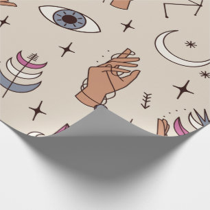 Cadeau Papier d'enveloppement des mains mystiques