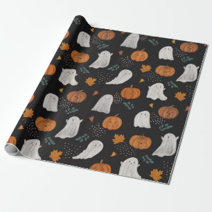 Cadeau Papier d'enveloppement d'Halloween - Fantômes, Cit