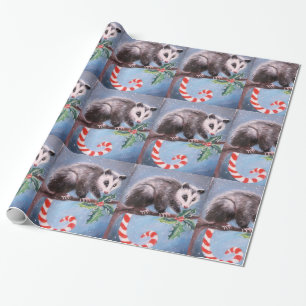 Cadeau Papier d'enveloppement d'Opossum sucre de canne