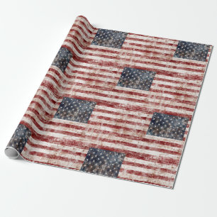Cadeau Papier d'enveloppement du drapeau américain