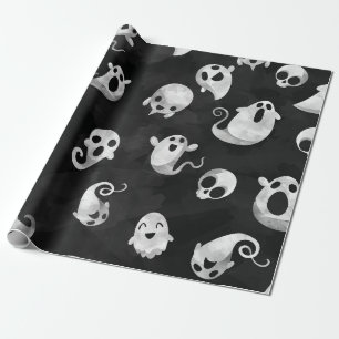 Cadeau Papier d'enveloppement éffrayant de fête d'Hallowe