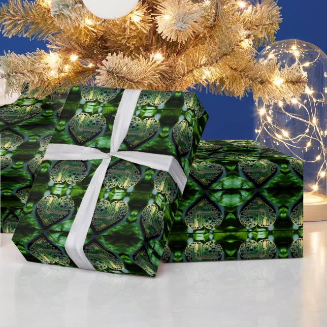 Cadeau Papier d'enveloppement électronique en forme de co (Vacances)