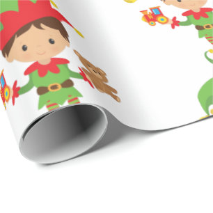 Cadeau Papier d'enveloppement Elf Christmas