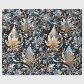 Cadeau Papier d'enveloppement en fibre de cristal de luxe