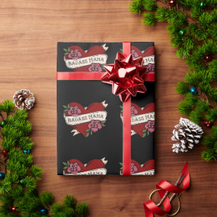 Cadeau Papier d'enveloppement Flash de tatouage de Badass