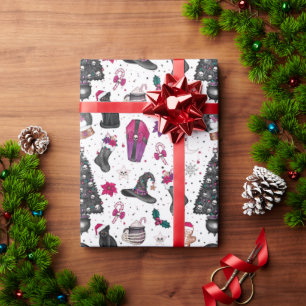 Cadeau Papier d'enveloppement gothique de Noël