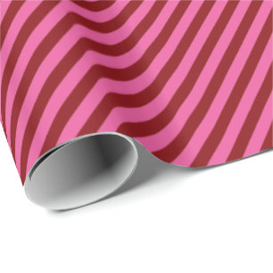 Cadeau Papier d'enveloppement HAMbyWG - Bande rose rouge