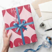 Papier d'enveloppement maman | Arrière - plan rose
