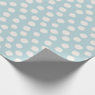 Cadeau Papier d'enveloppement Motif de coque bleue