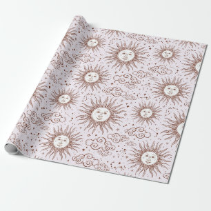 Cadeau Papier d'enveloppement Motif Sun