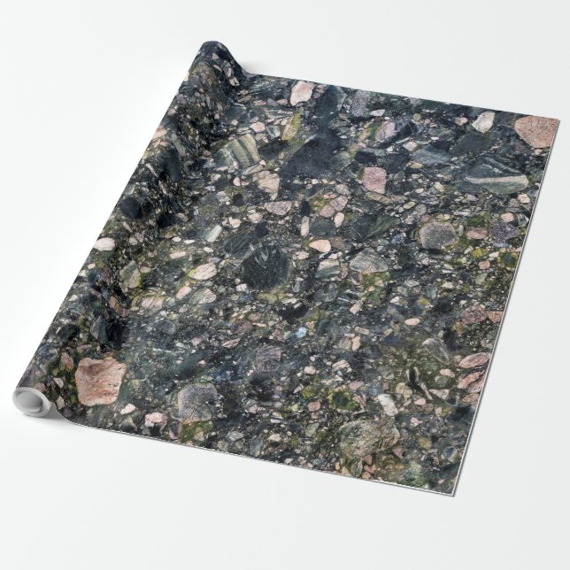 Cadeau Papier d'enveloppement naturel en pierre (Déroulé)
