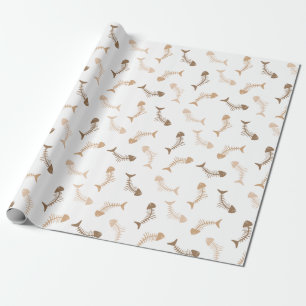 Cadeau Papier d'enveloppement neutre pour les os de poiss