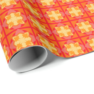 Cadeau Papier d'enveloppement orange sanguin