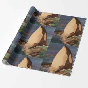 Cadeau Papier d'enveloppement Orca pour bébé