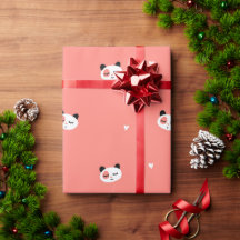 Papier d'enveloppement Panda Cute
