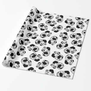 Cadeau Papier d'enveloppement Panda Play, 30 po x 6 po