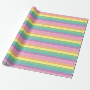 Cadeau Papier d'enveloppement Pastel Rainbow