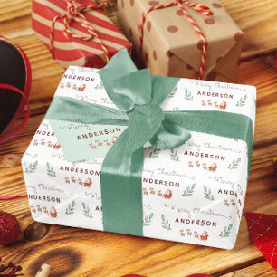 Cadeau Papier d'enveloppement Père Noël personnalisé