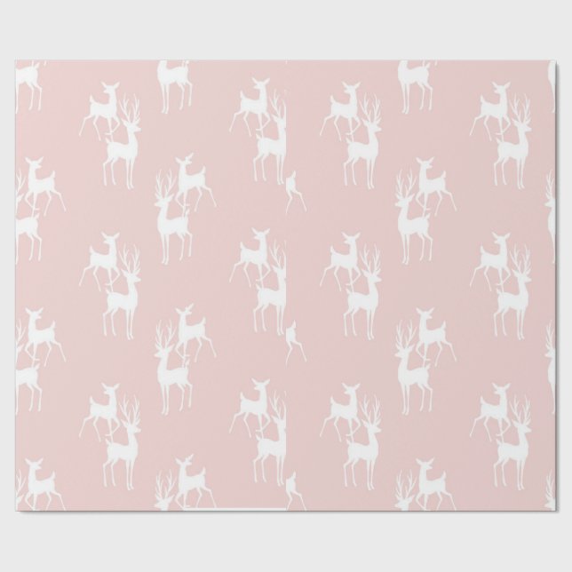 Cadeau Papier d'enveloppement personnalisé des cerfs de N (Couture)