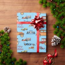 Papier d'enveloppement personnalisé Festive Noël