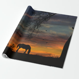 Cadeau Papier d'enveloppement pour chevaux du Sud-Ouest