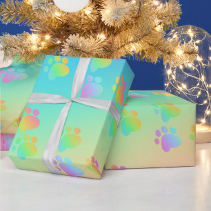 Cadeau Papier d'enveloppement pour Empreintes de pattes d