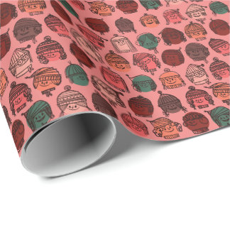Cadeau Papier d'enveloppement pour enfants d'hiver