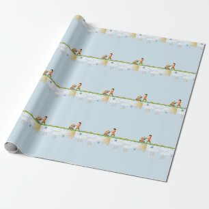 Cadeau Papier d'enveloppement pour maman Twin