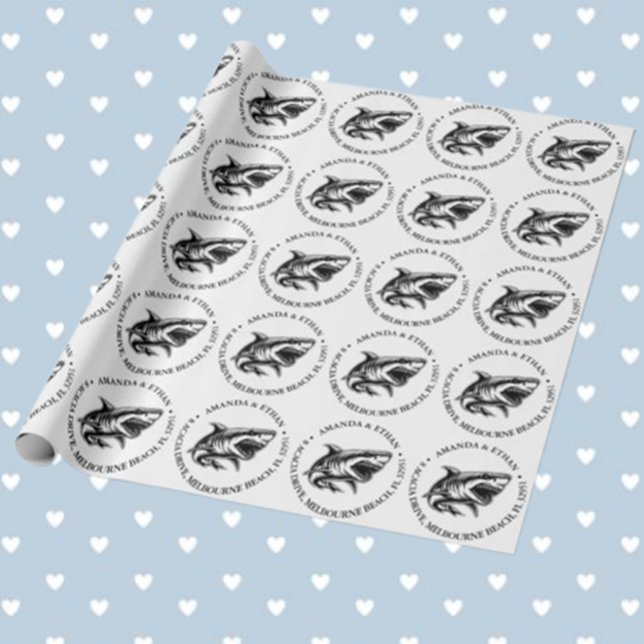 Cadeau Papier d'enveloppement pour requin ! (Make every gift special with Shark-tastic Wrapping Paper! )