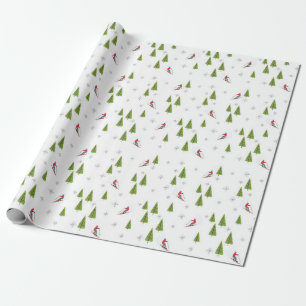 Cadeau Papier d'enveloppement pour skis et pins