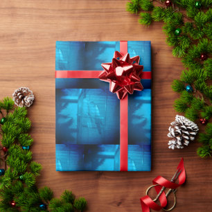 Cadeau Papier d'enveloppement romantique de Noël