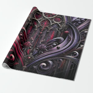 Cadeau Papier d'enveloppement Rose gothique