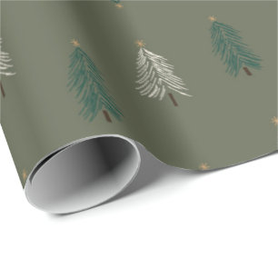 Cadeau Papier d'enveloppement Whimsical de sapin de Noël