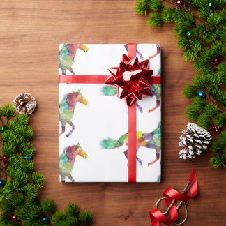 Cadeau Papier d'enveloppement Whimsical Horse