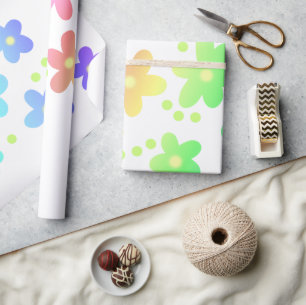 Cadeau Papier d'enveloppement Whimsical Rainbow