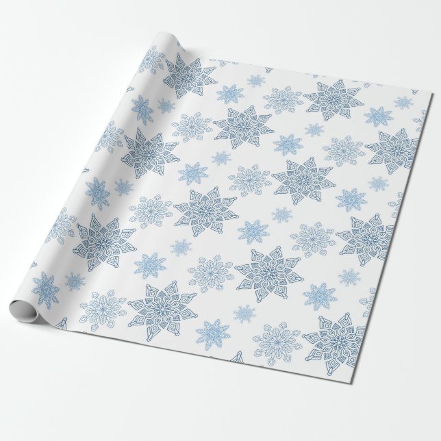 Cadeau Papier d'érection de flocons de neige (Déroulé)