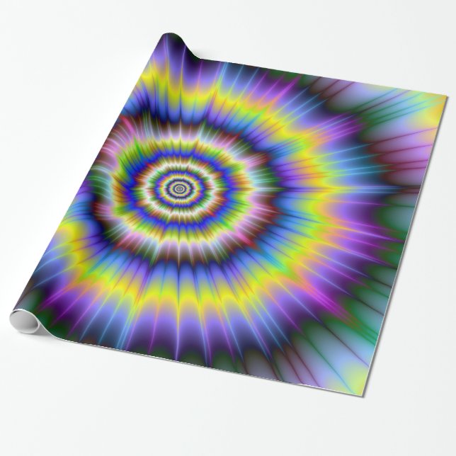 Cadeau Papier d'explosion couleur (Déroulé)