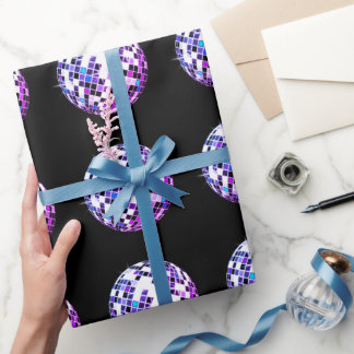 Cadeau Papier Disco Ball Wrapper