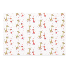 cadeau papier éléphant giraf singe