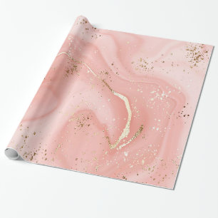 Cadeau PAPIER EN MARBRE ROSE LUXE NIPk