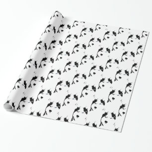 Cadeau Papier enroué enroué de chien de traîneau de