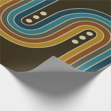 Papier enveloppant en trois points - Brown
