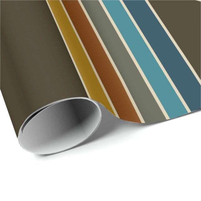 Cadeau Papier enveloppant en trois points - Brown (Coin rond)