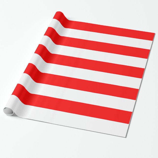 Cadeau Papier enveloppé avec Drapeau de l'Indonésie (Déroulé)