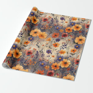 Cadeau Papier Fleur de Papillon Vintage (10)