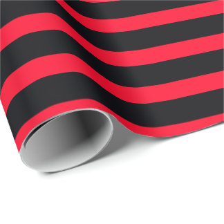 Cadeau Papier Gras Rouge Et Noir