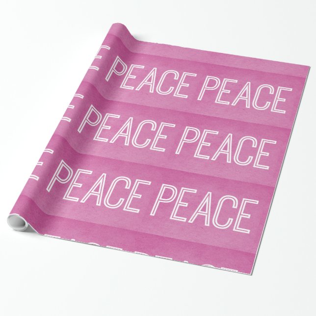 Cadeau Papier Kraft Love Wrapper, rose (Déroulé)