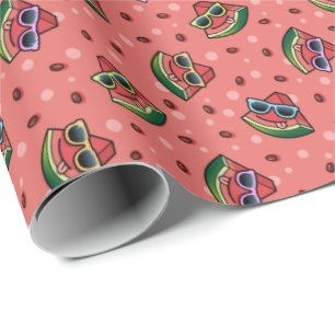 Cadeau Papier Motif à cartons de pastèque