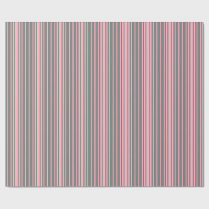 Cadeau Papier Motif à enveloppement gris et rose clair