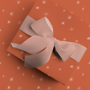 Cadeau Papier Motif Cherry Red Star